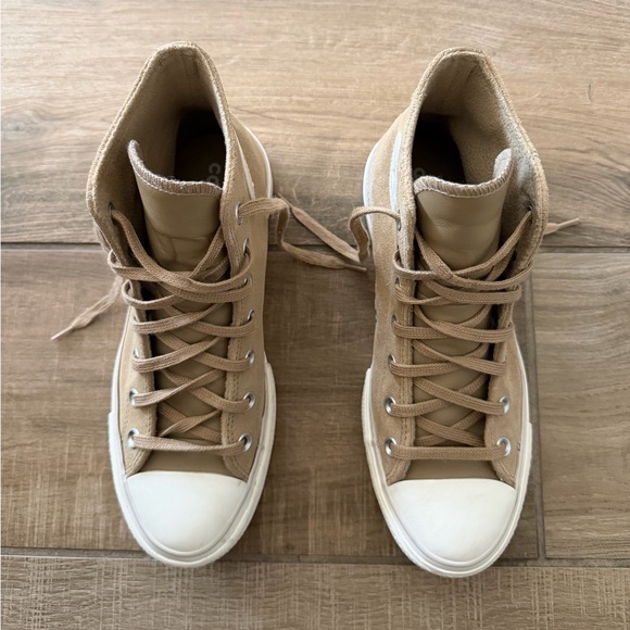 Custom Suede Platform High-Top Converse - Picture 2 of 6